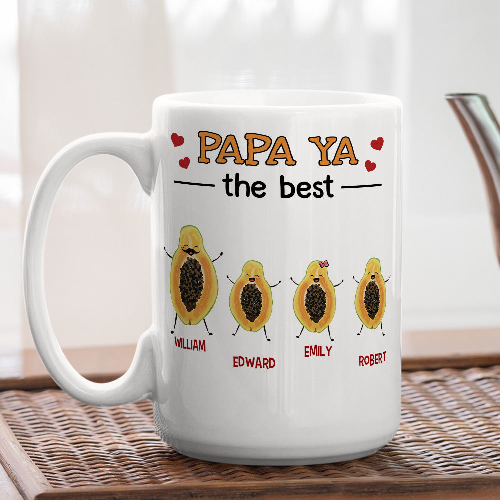 Papaya The Best - Personalized Custom Coffee Mug