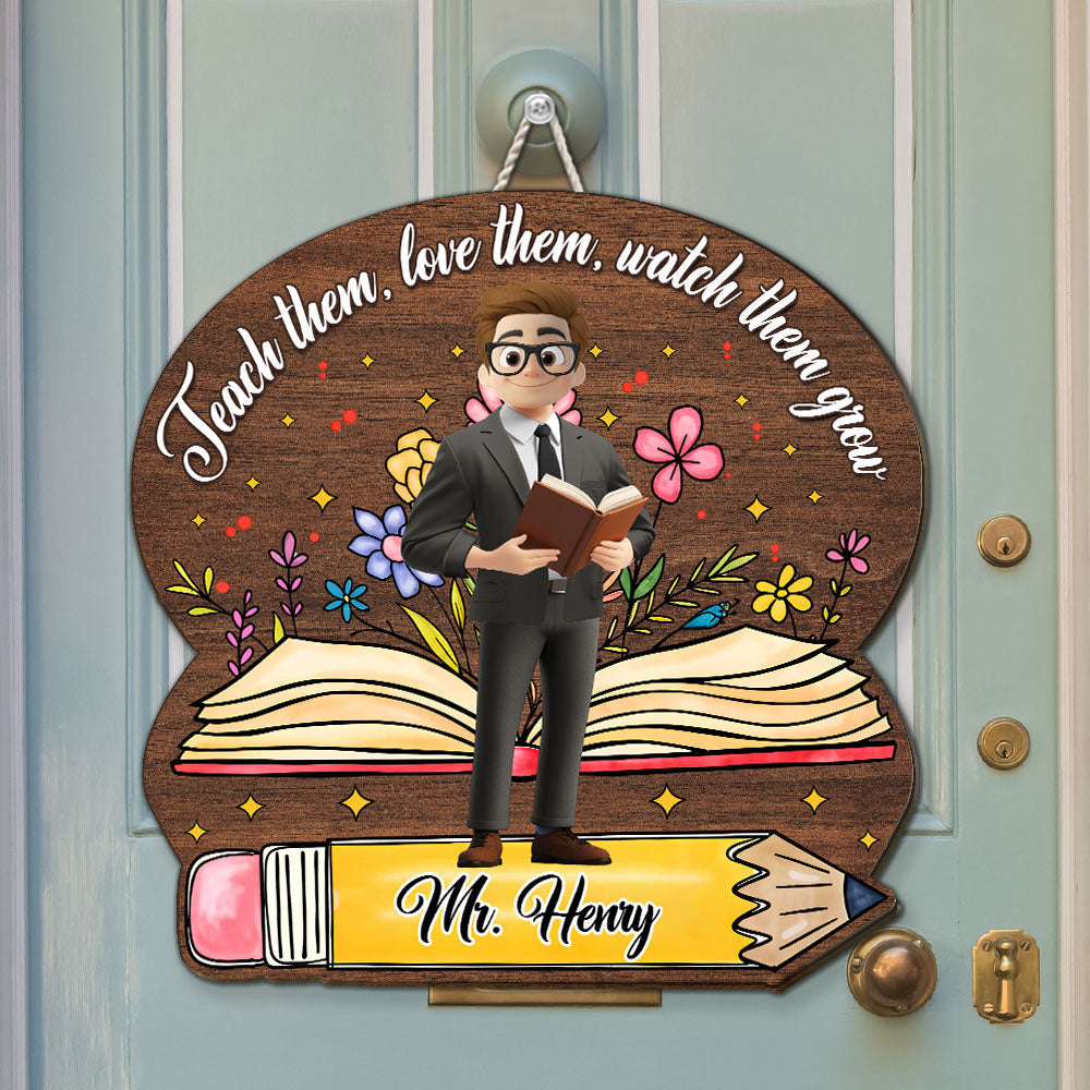 Watch Them Grow - Personalized Custom Wood Sign