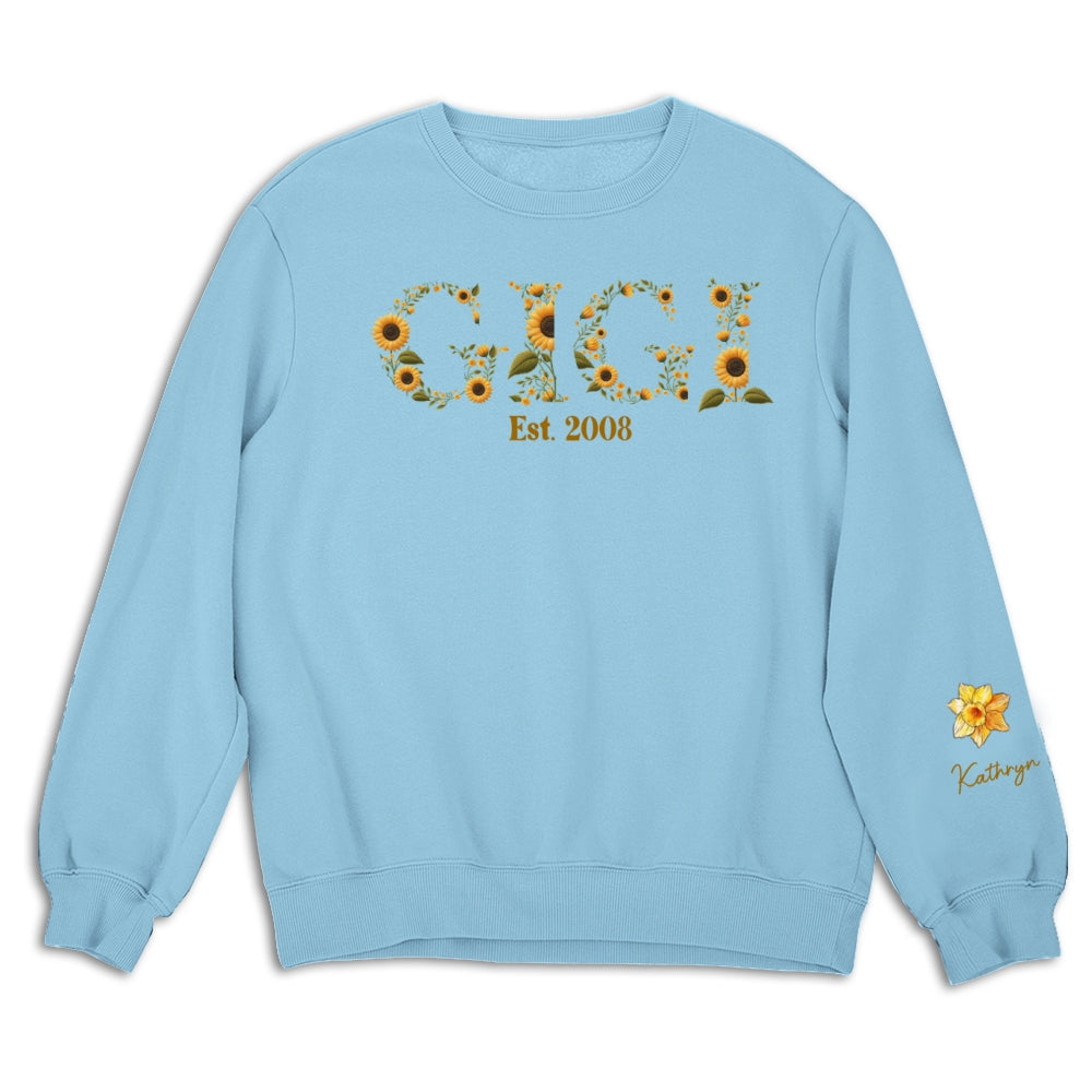 Blessed To Be Called Grandma - Personalized Custom Sweatshirt