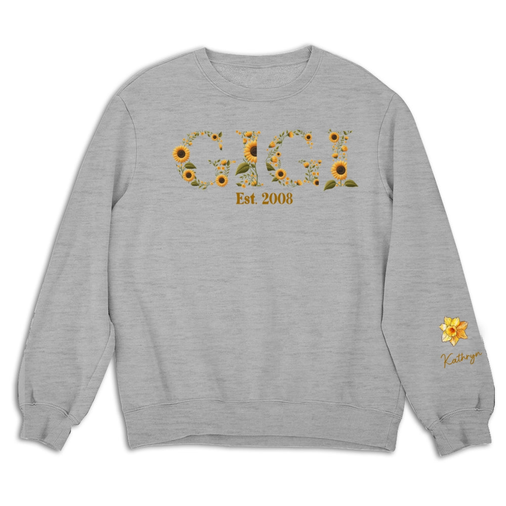 Blessed To Be Called Grandma - Personalized Custom Sweatshirt