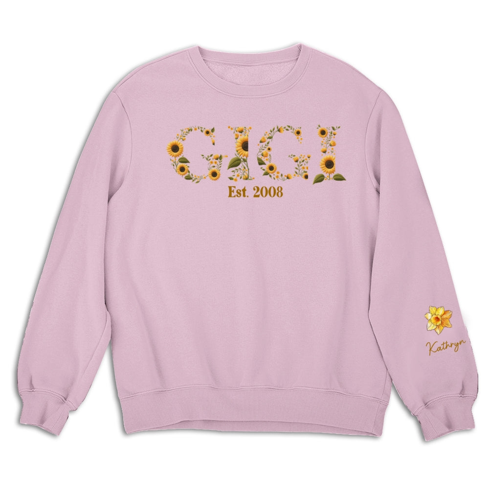 Blessed To Be Called Grandma - Personalized Custom Sweatshirt