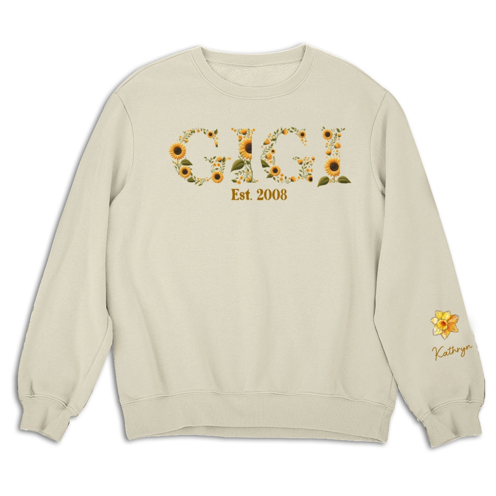 Blessed To Be Called Grandma - Personalized Custom Sweatshirt