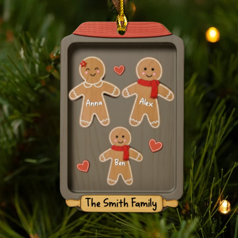 Cookies And Family Create Memories - Personalized Custom 2-Layered Wood Ornament