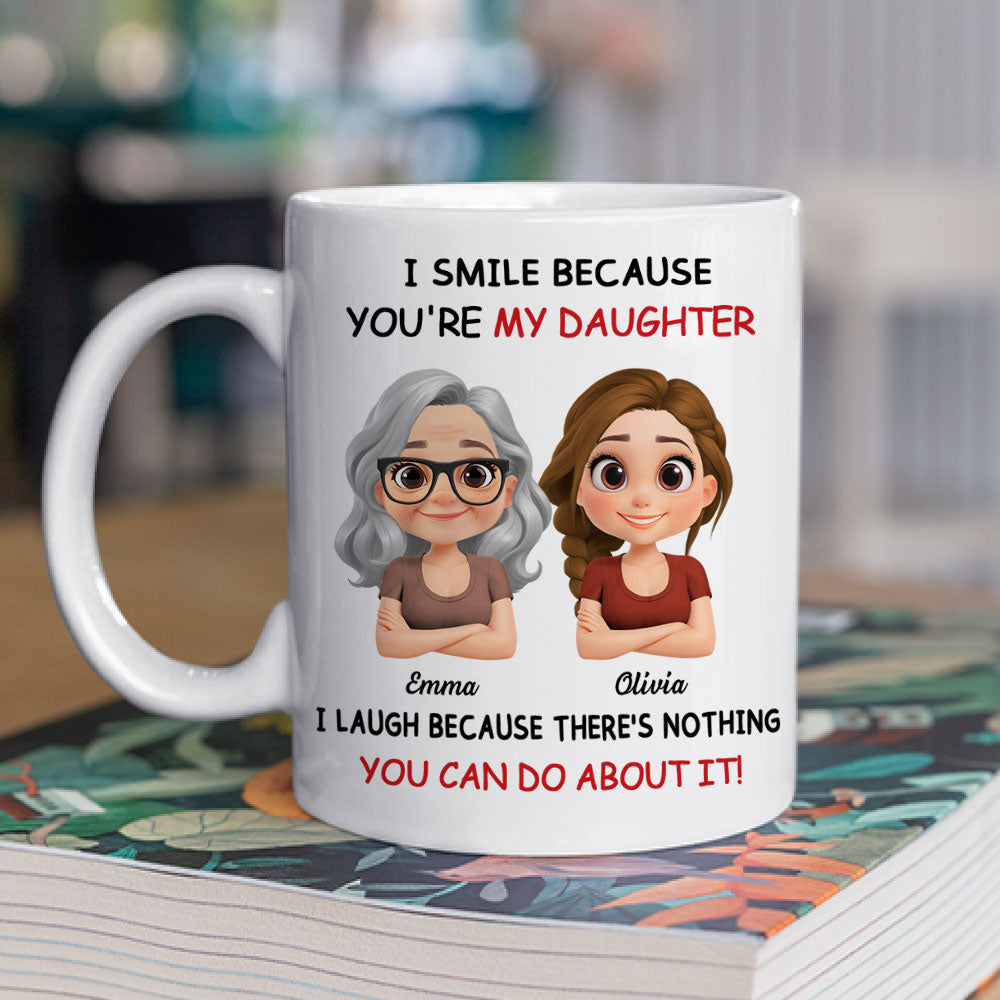 Mom Daughter - Personalized Custom Coffee Mug