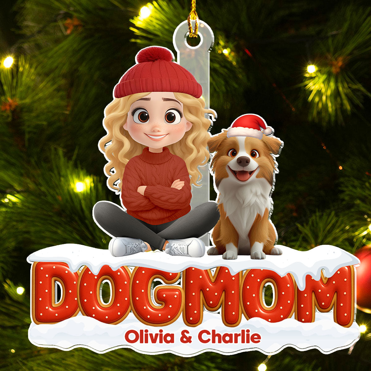 Our Unbroken Bond - Personalized Custom 3D Effect Acrylic Ornament