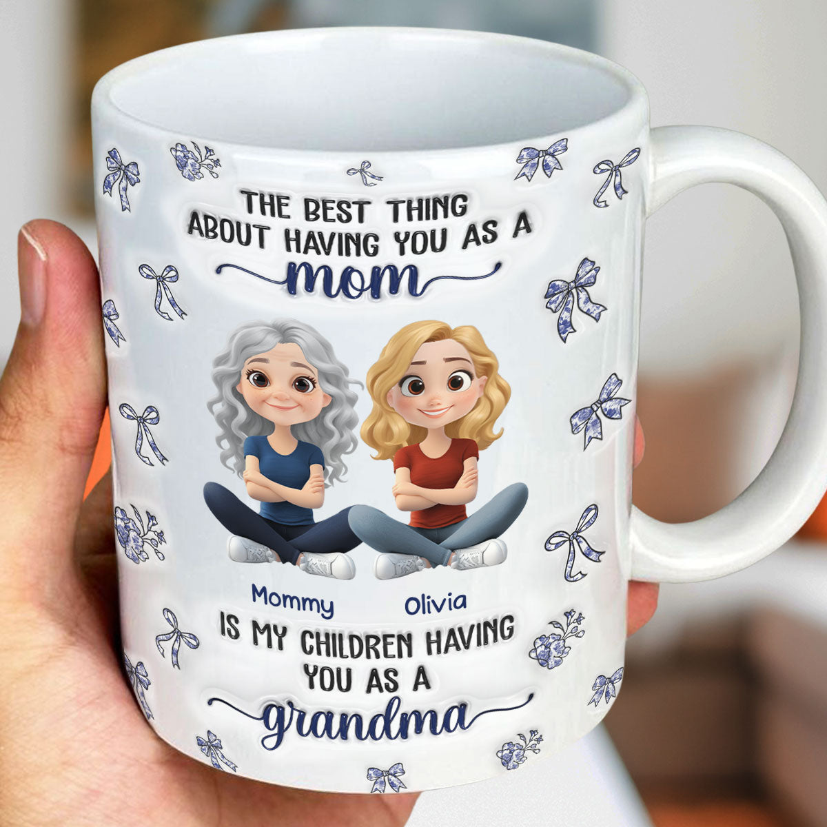 When My Child Have You As A Grandma - Personalized Custom 3D Inflated Effect Mug