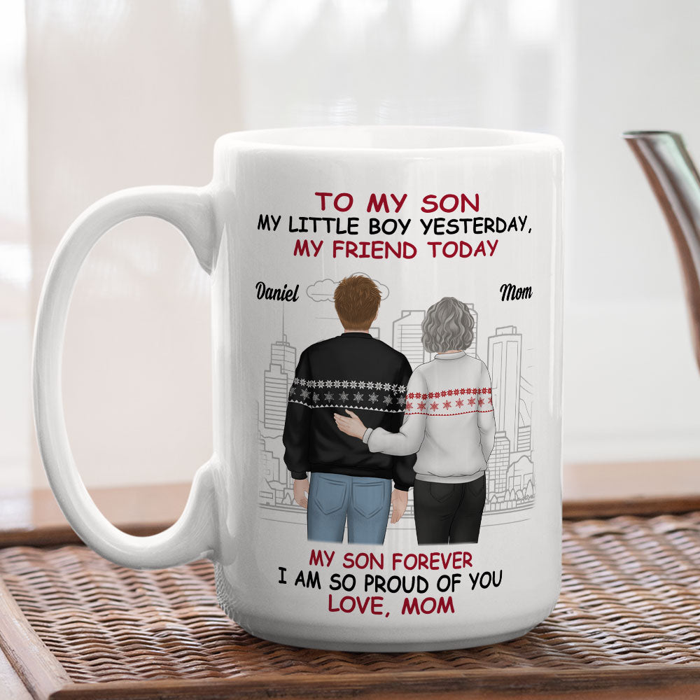 My Son My Shining Star - Personalized Custom Coffee Mug
