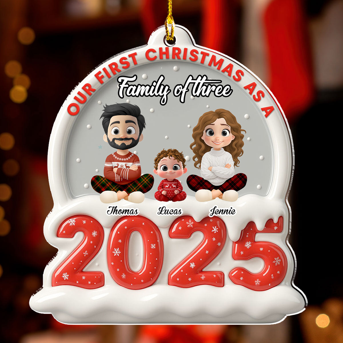 2025 First Christmas - Personalized Custom Acrylic Ornament
