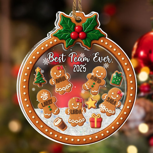 Great Teams Create Great Results - Personalized Custom Acrylic Shaker Ornament