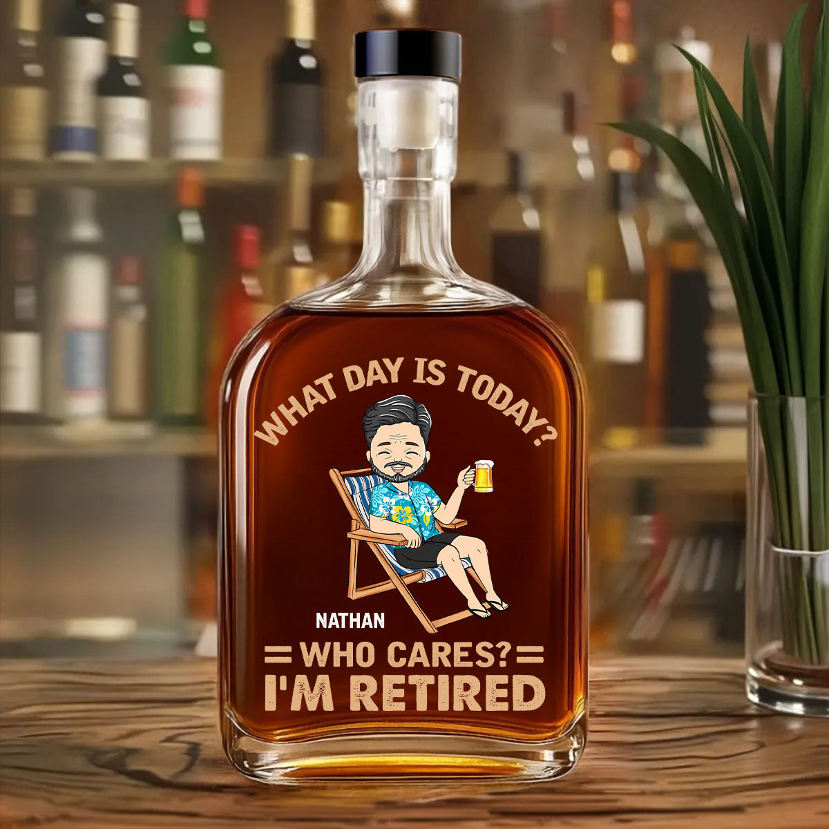What Day Is Today - Personalized Custom Spirits Decanter