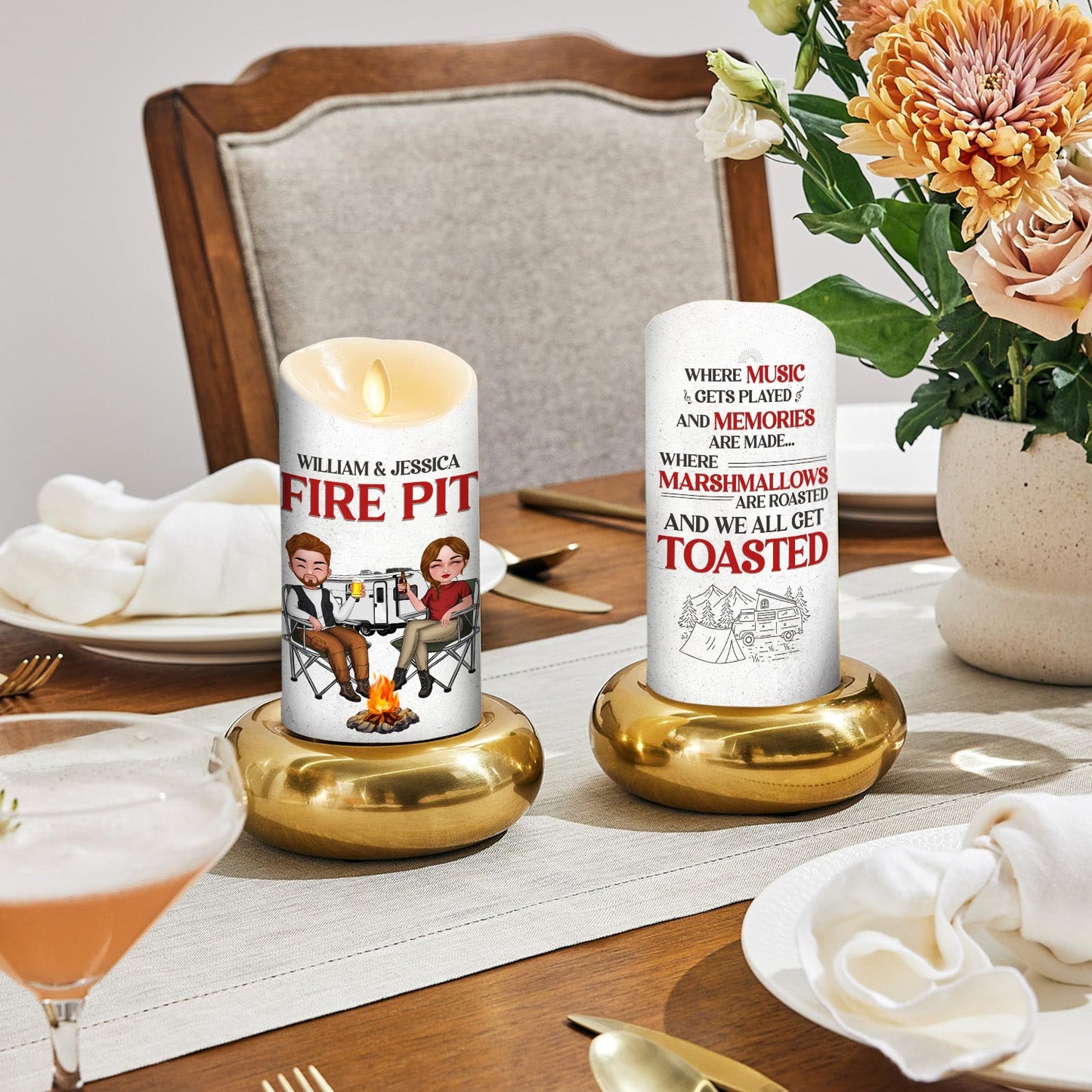 Fire Fit - Personalized Custom LED Candle