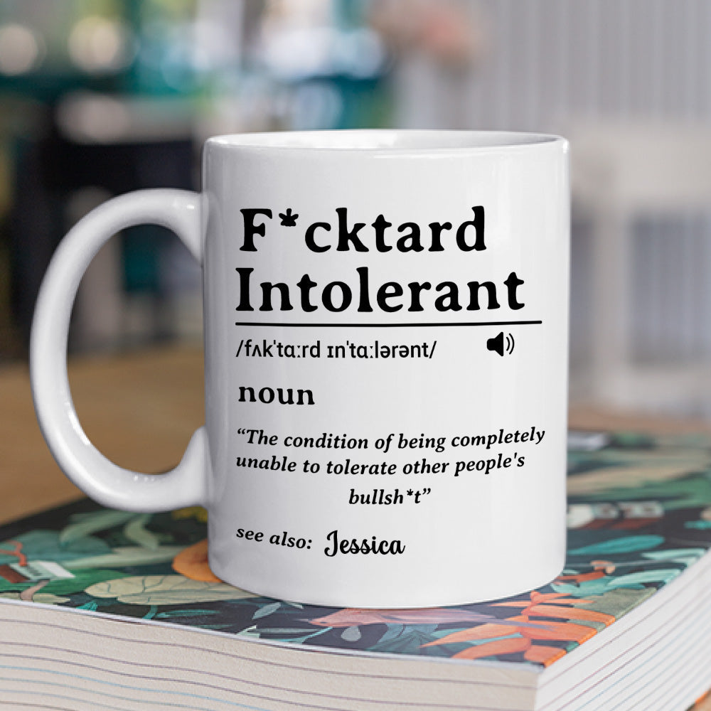 My Patience For Fools Ends - Personalized Custom Coffee Mug