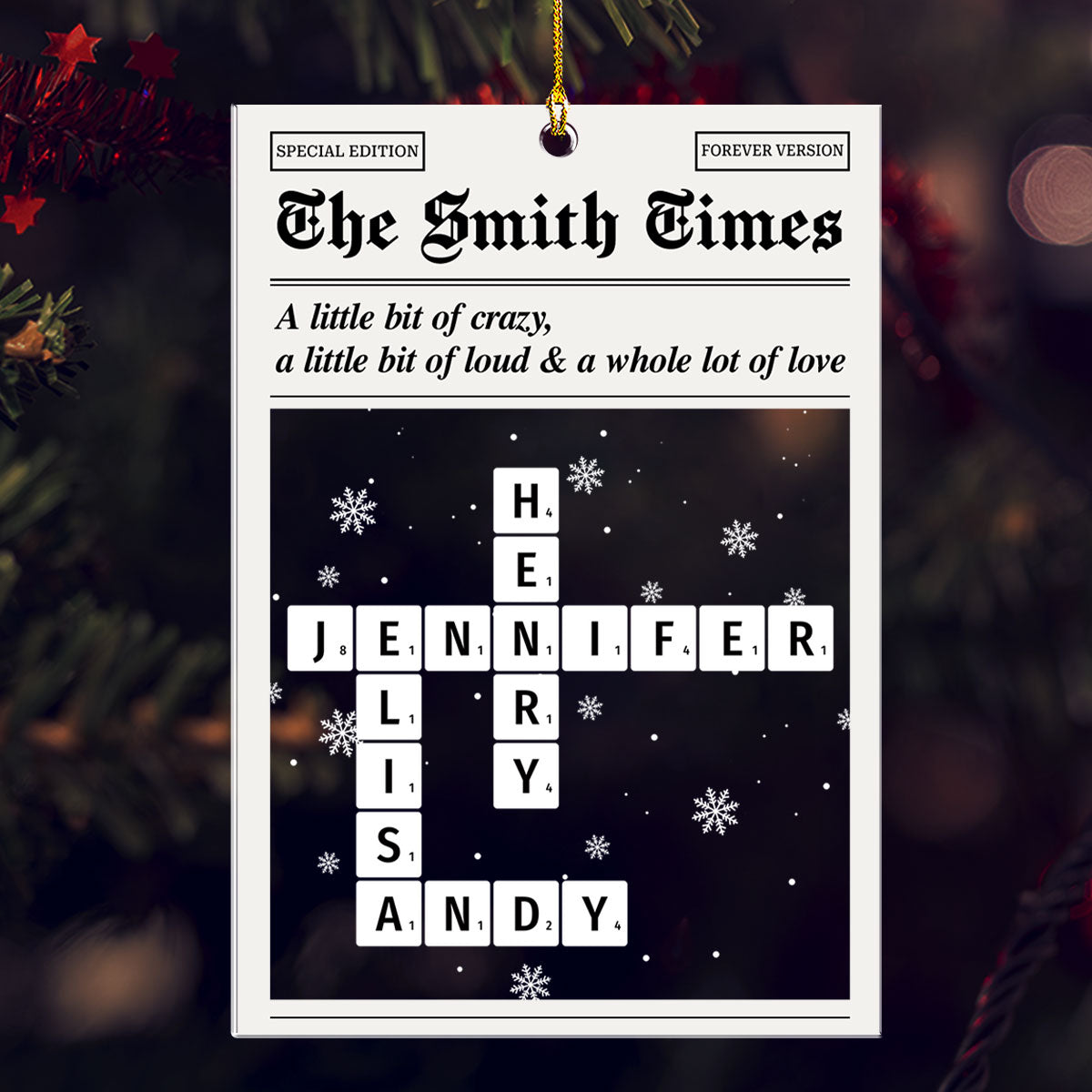 A Family Full Of Joy - Personalized Custom Acrylic Ornament