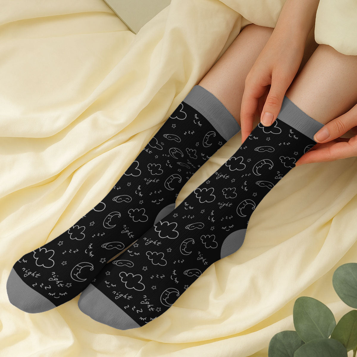 I Am Just Resting My Eyes - Personalized Custom Crew Socks