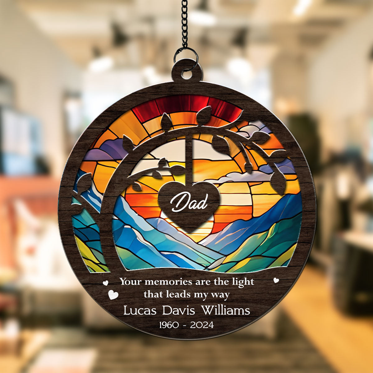 Your Memories Are The Light - Personalized Custom Suncatcher