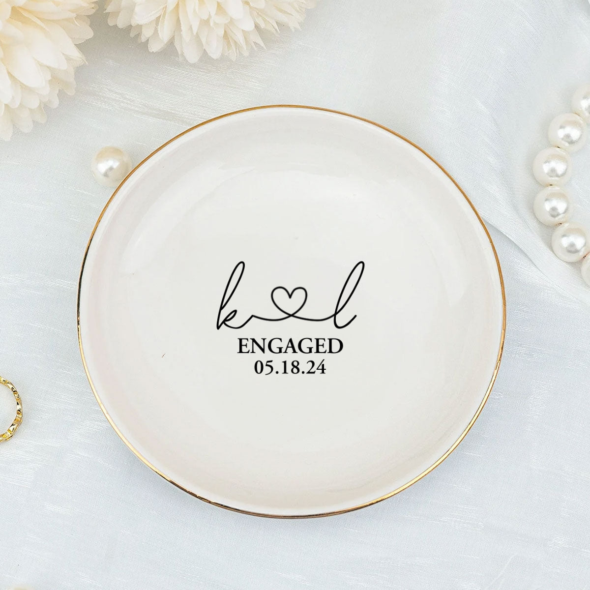Still feels like we just got married - Personalized Custom Jewelry Dish