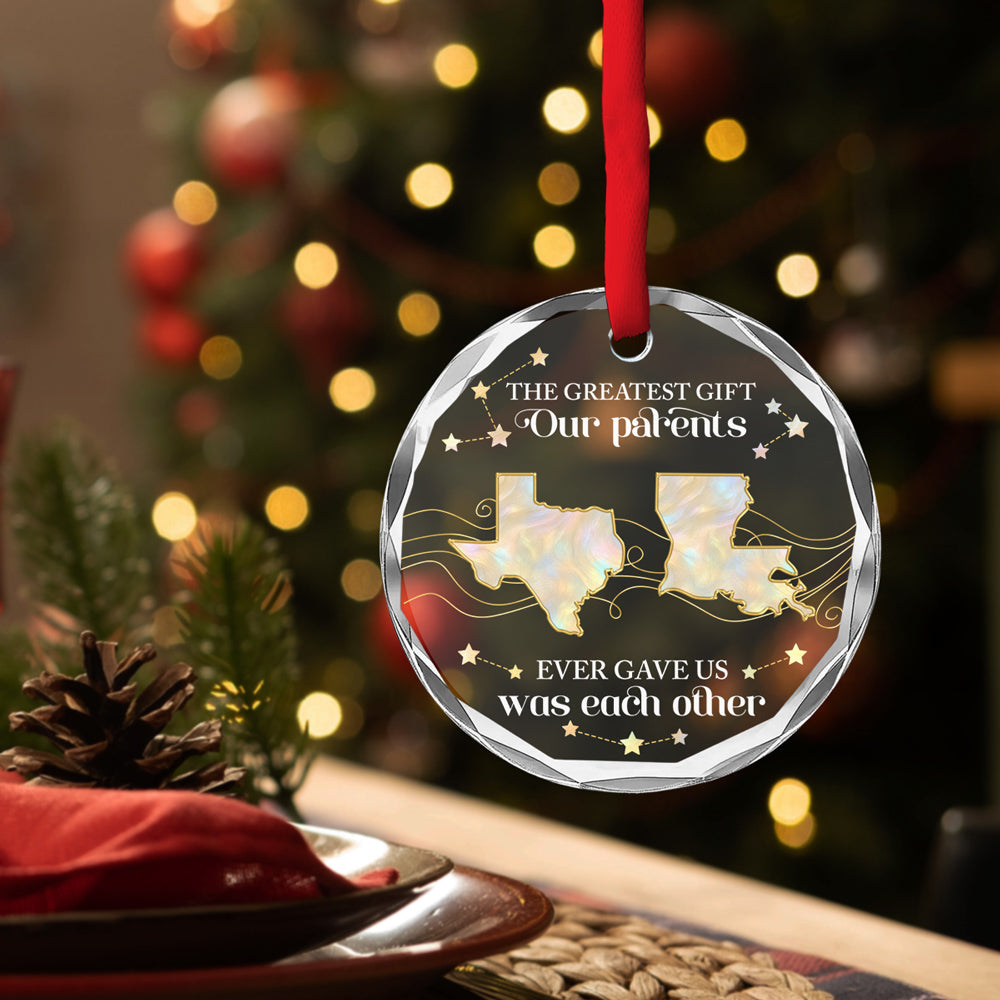 Sibling Of Pearl - Personalized Custom Glass Ornament