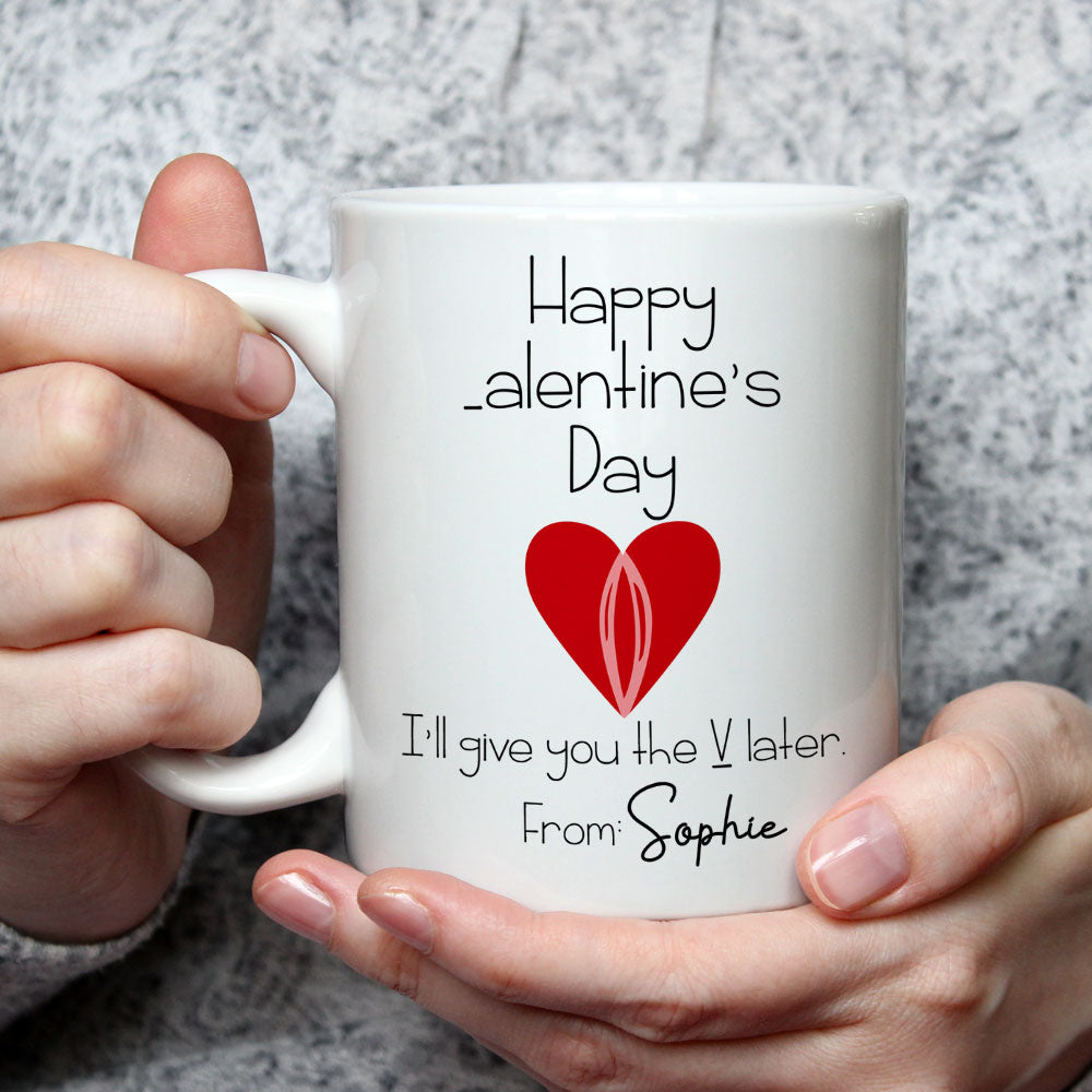 My V - Personalized Custom Coffee Mug