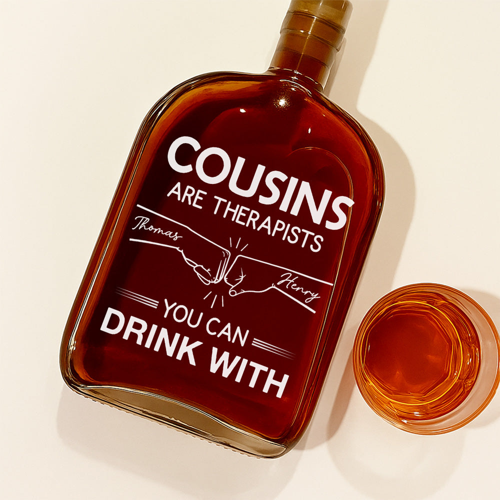 My Brother Knows My Cure - Personalized Custom Spirits Decanter