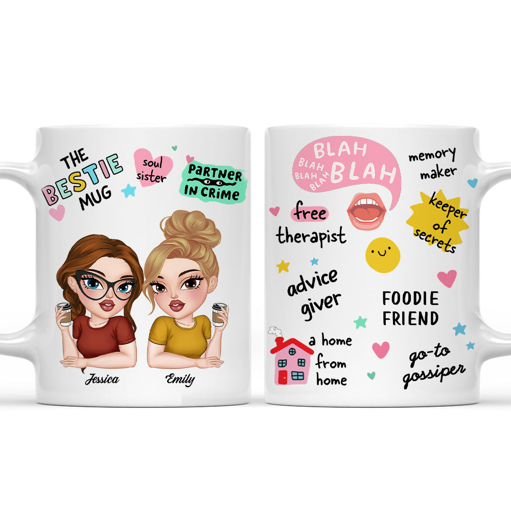 My Free Therapist For Life - Personalized Custom Coffee Mug