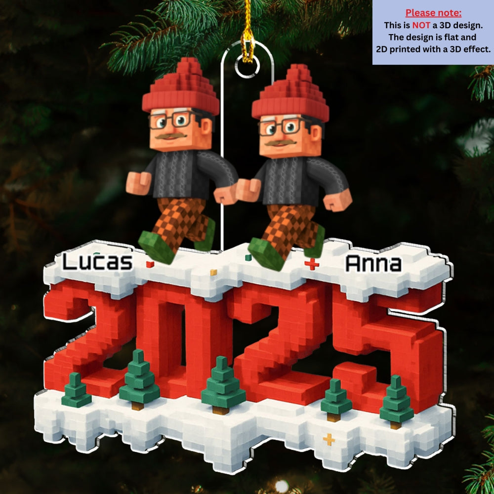 All Of Us And Cats - Personalized Custom 3D Effect Acrylic Ornament