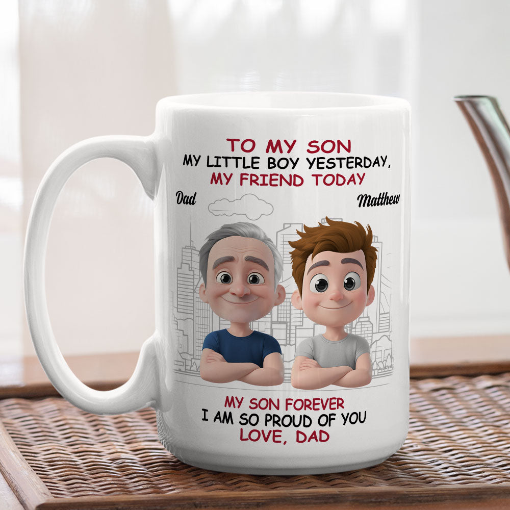 My Little Boy My Pride - Personalized Custom Coffee Mug