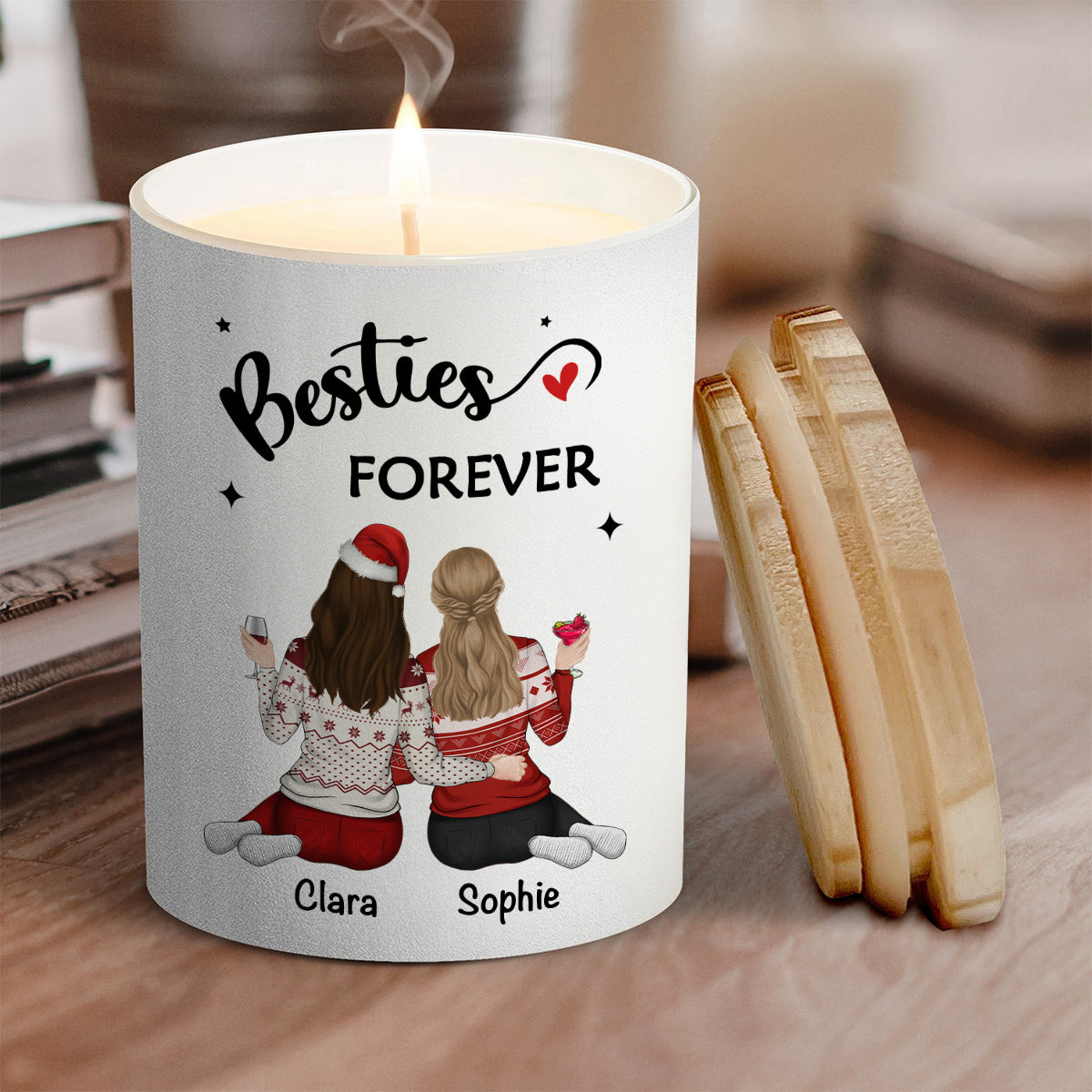 Our Friendship Is Endless - Personalized Custom Candle