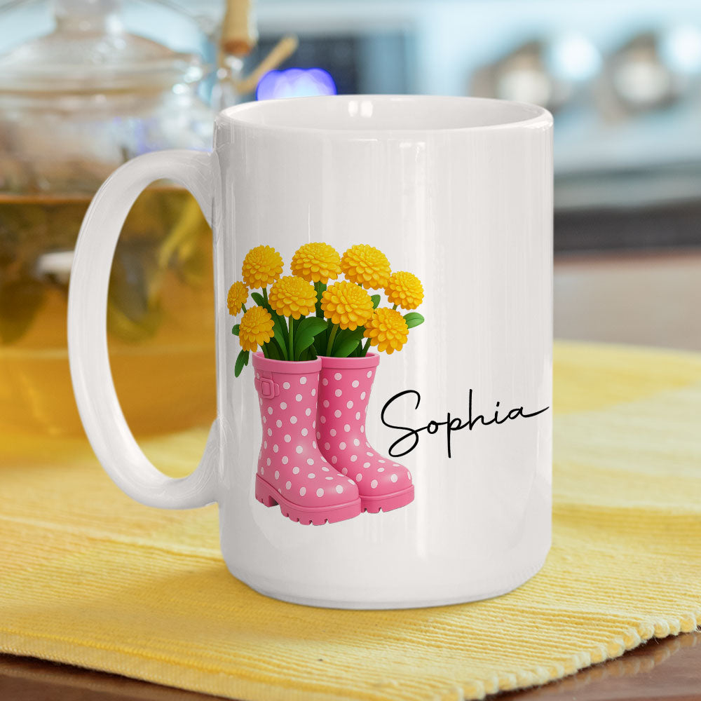 Friends Are Flowers That Never Fade 3 - Personalized Custom Coffee Mug