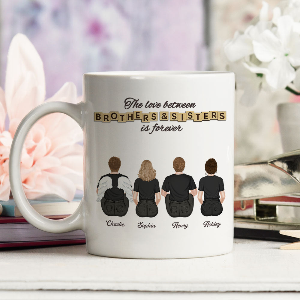 The Love Between Brothers And Sister - Personalized Custom Coffee Mug