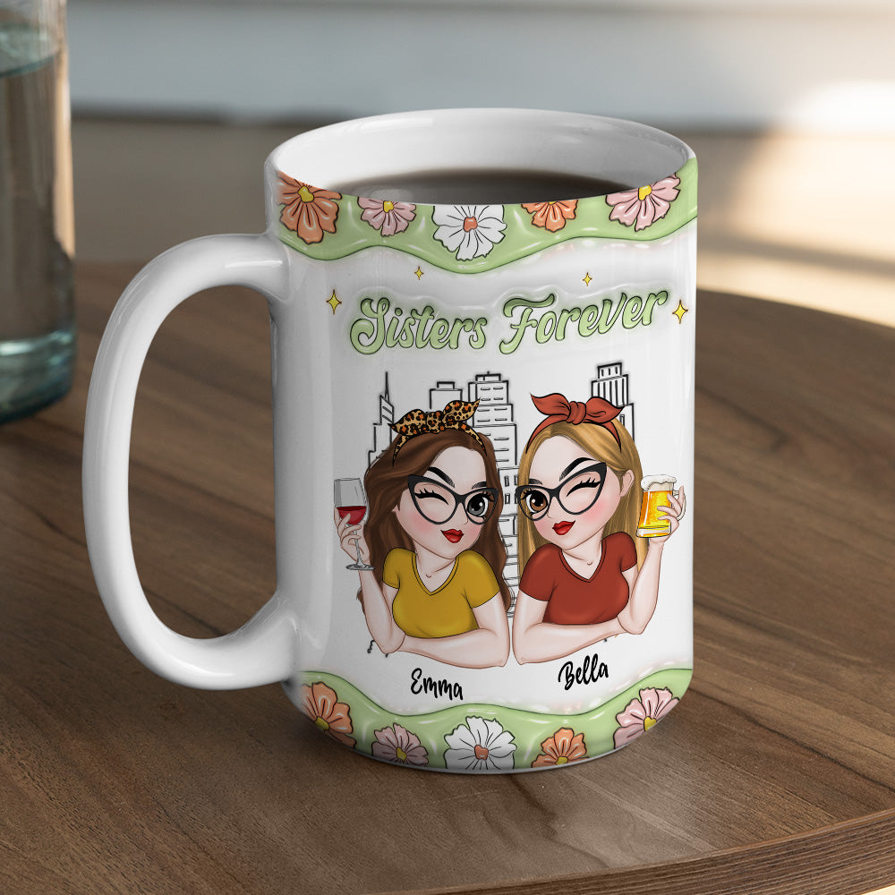 Best Friend Forever - Personalized Custom 3D Inflated Effect Mug