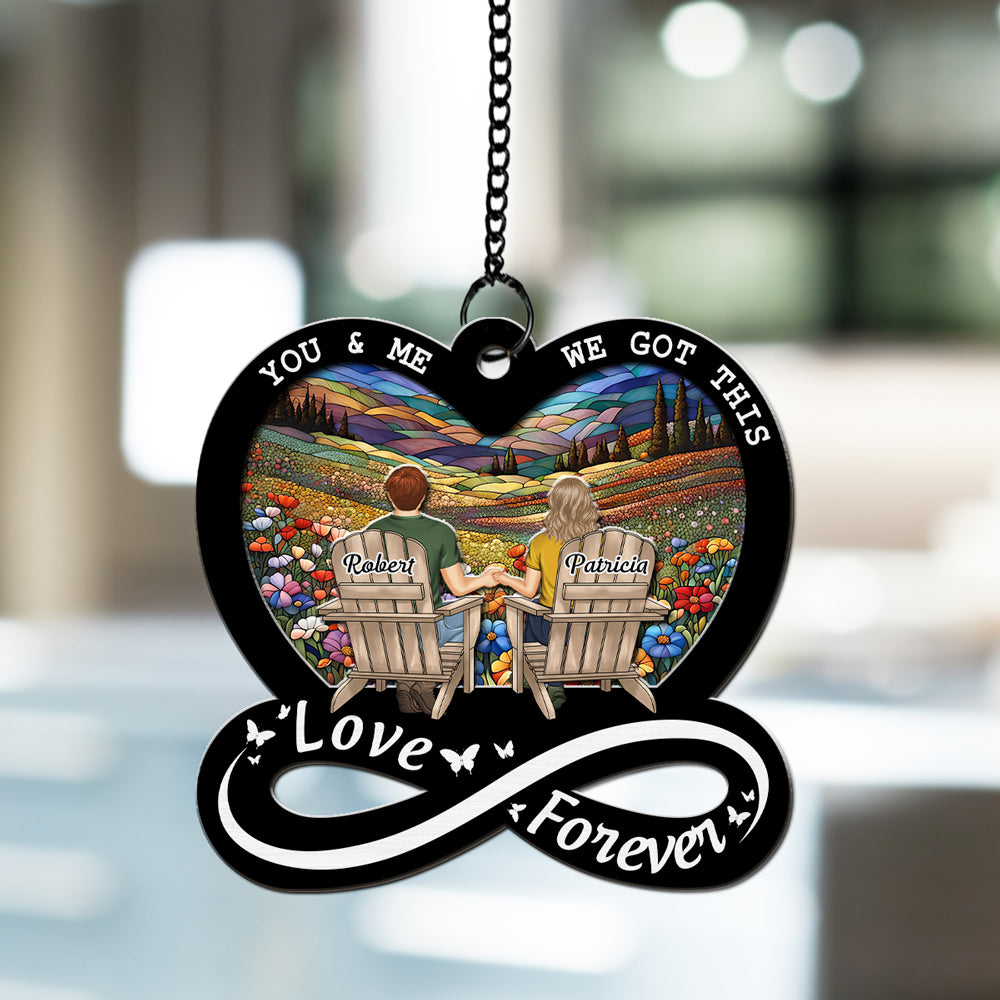 Love Forever - Personalized Custom Suncatcher