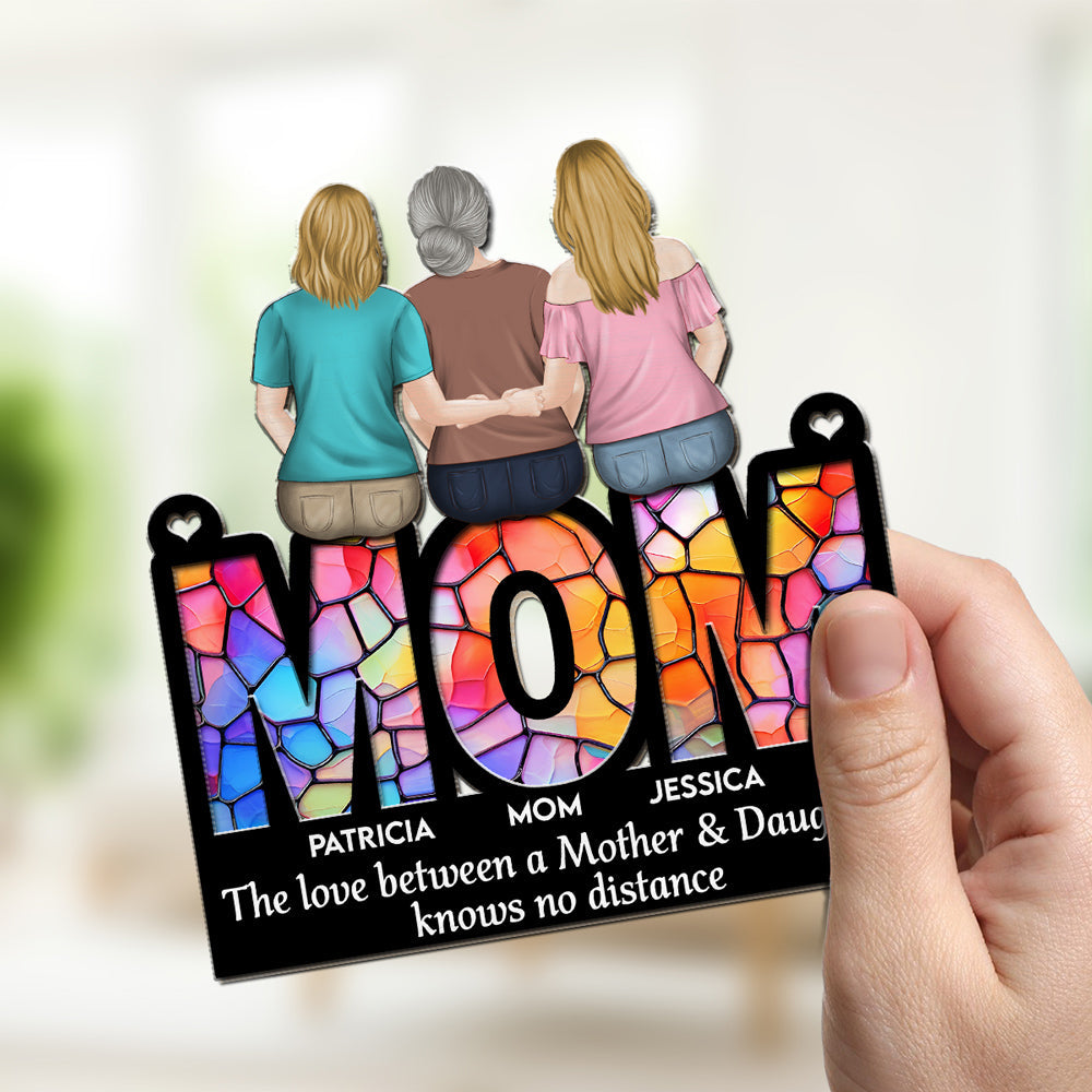 Mother And Daughter Forever - Personalized Custom Suncatcher