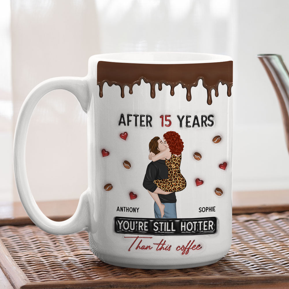 Hotter Than Coffee - Personalized Custom 3D Inflated Effect Mug