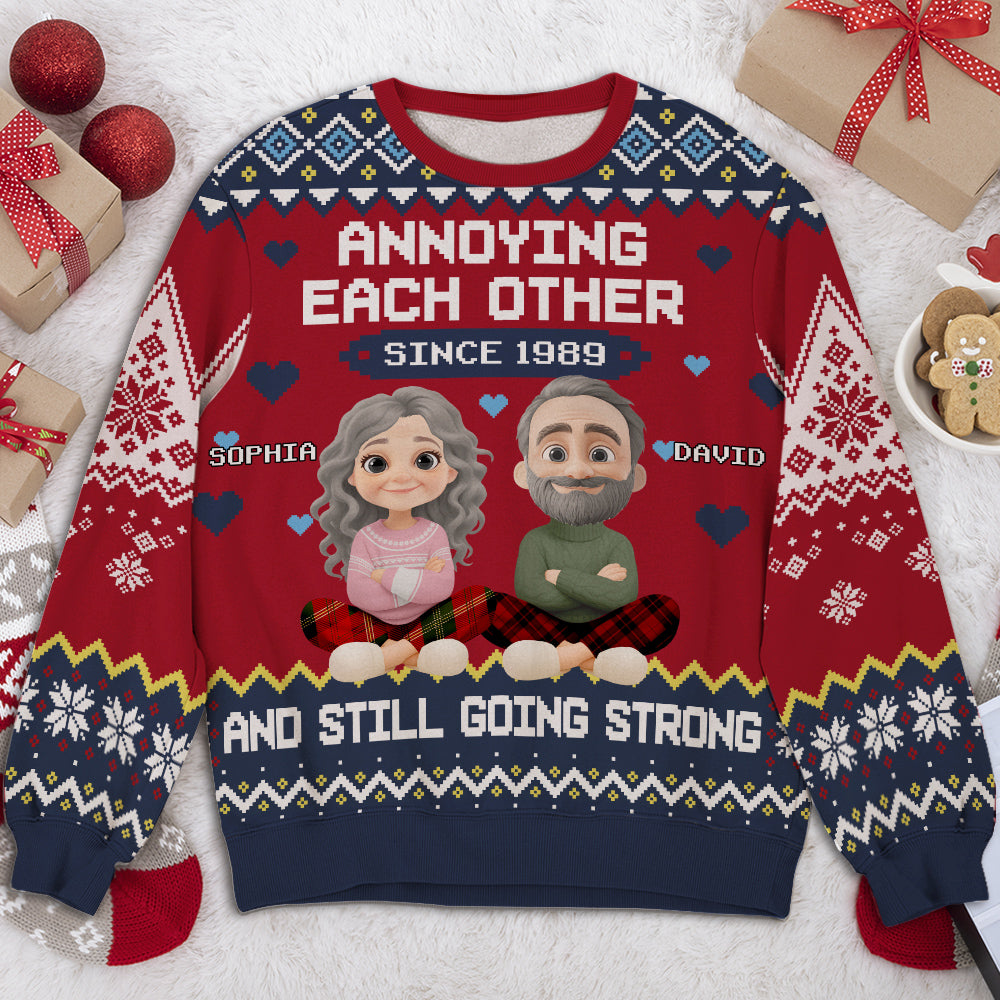 Annoying Each Other - Personalized Custom All-Over-Print Sweatshirt