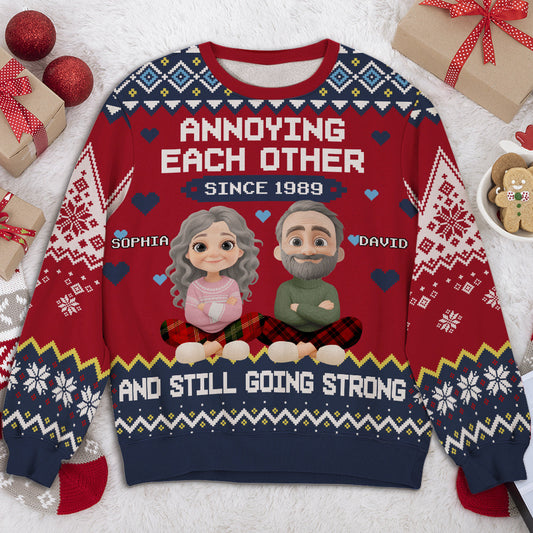 Annoying Each Other - Personalized Custom All-Over-Print Sweatshirt