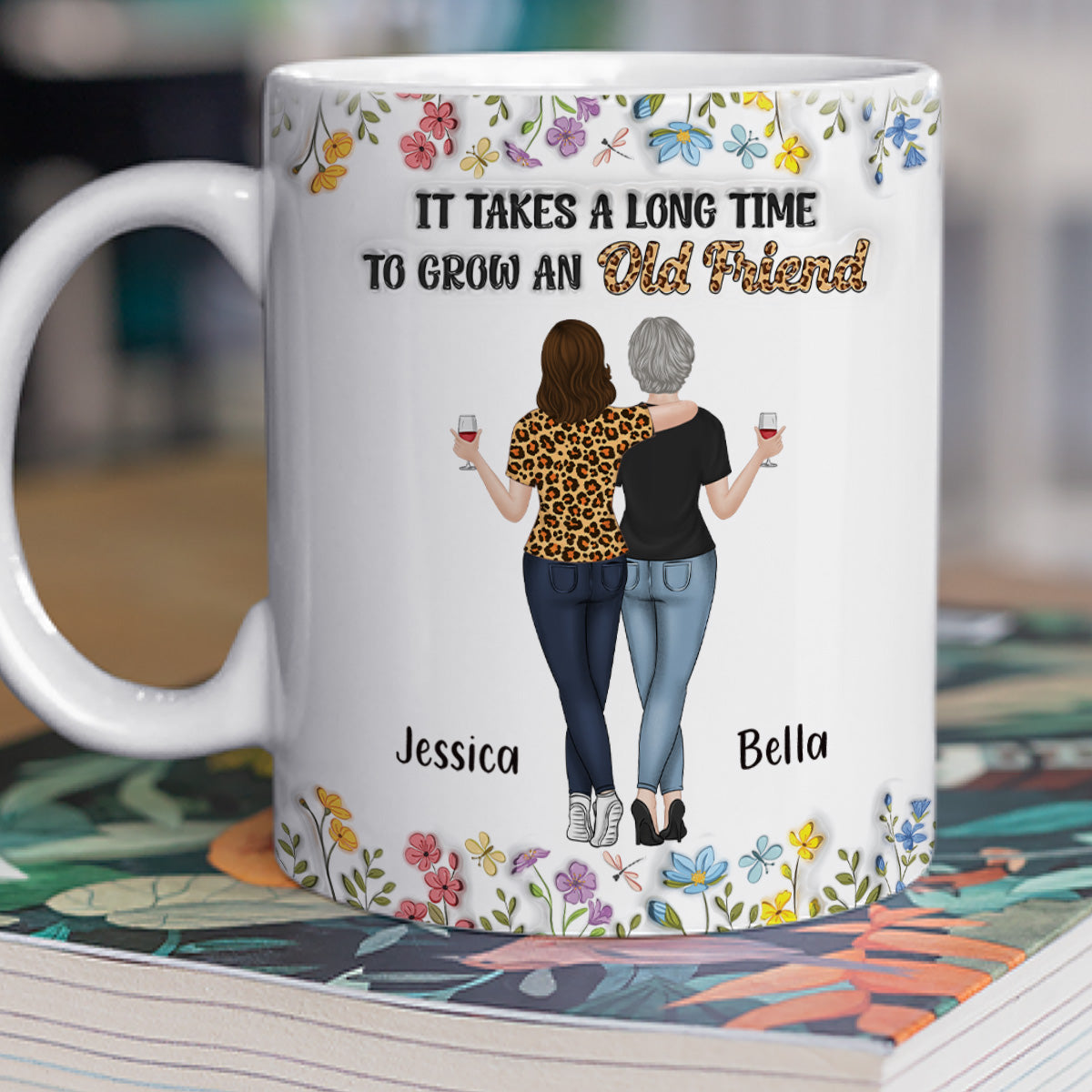 It Takes Us A Long Time - Personalized Custom 3D Inflated Effect Coffee Mug