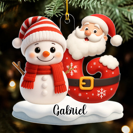 Snowman Merry Christmas - Personalized Custom Acrylic Ornament