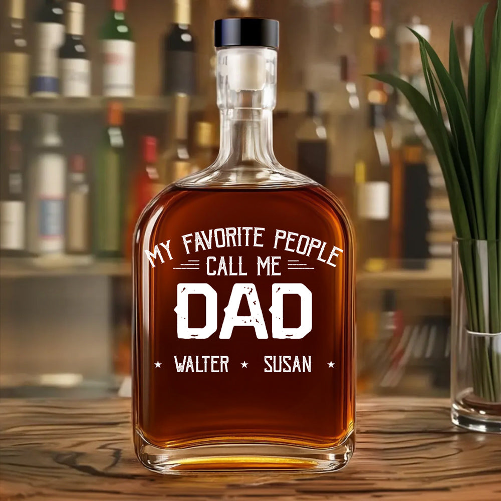 My Favorite People - Personalized Custom Spirits Decanter