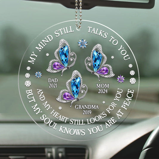 My Soul Knows You Are At Peace Ver 2 - Personalized Custom Car Ornament