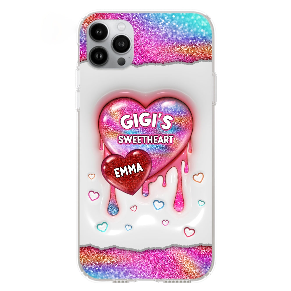 Grandma Love - Personalized Custom 3D Inflated Effect Phone Case