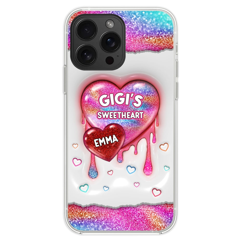 Grandma Love - Personalized Custom 3D Inflated Effect Phone Case