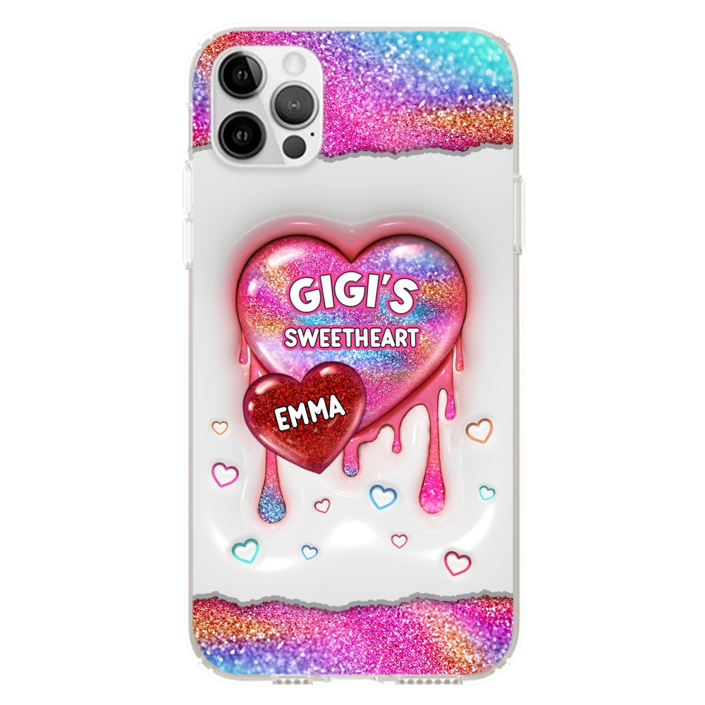 Grandma Love - Personalized Custom 3D Inflated Effect Phone Case
