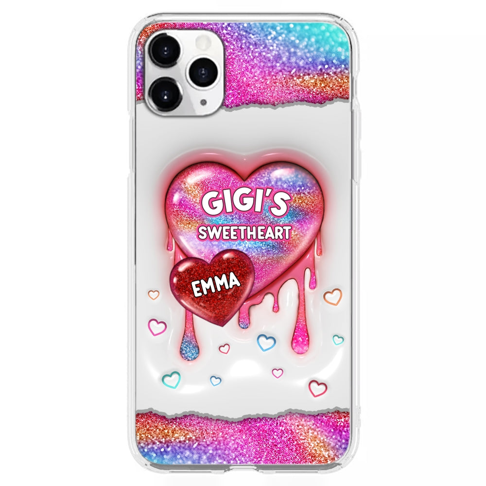 Grandma Love - Personalized Custom 3D Inflated Effect Phone Case