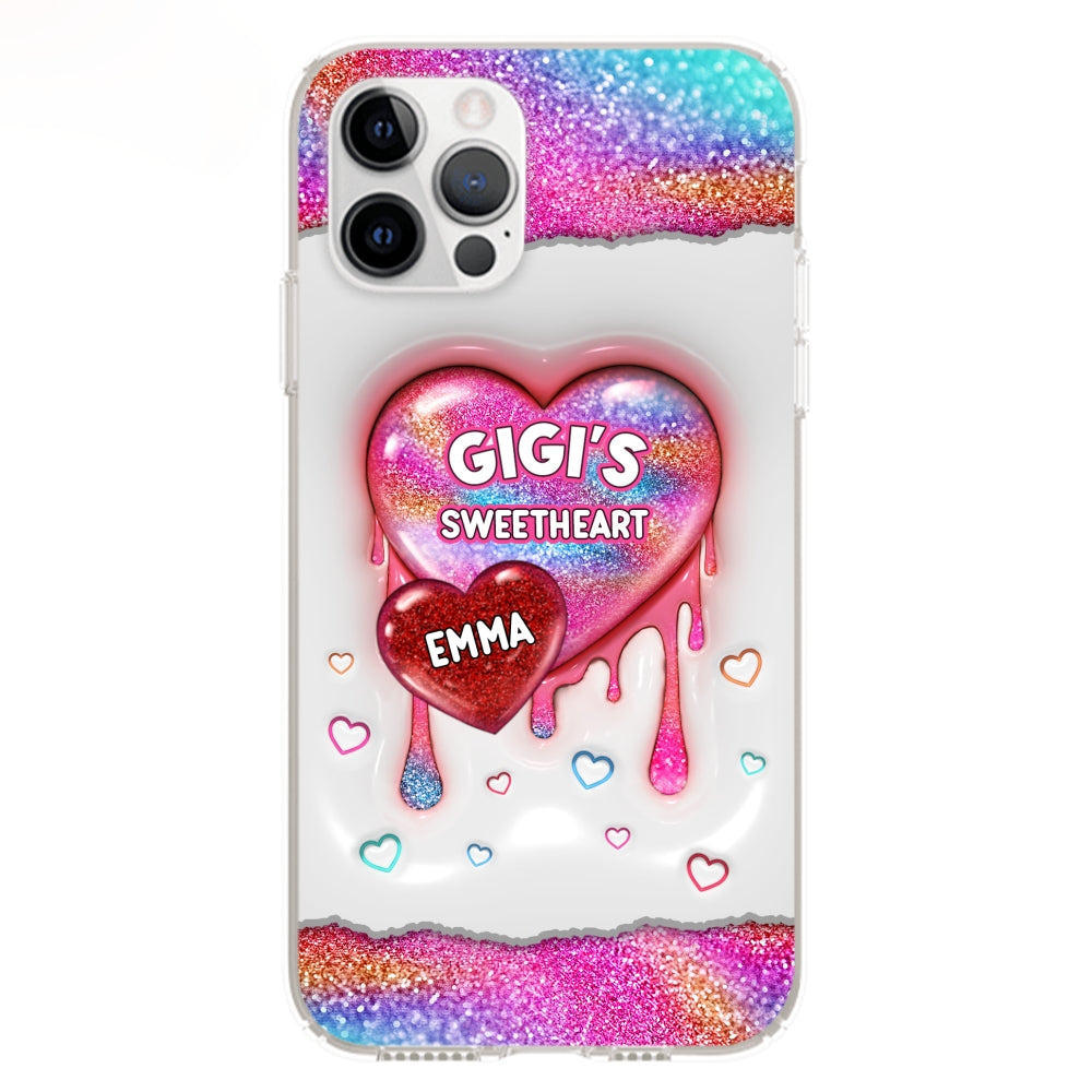 Grandma Love - Personalized Custom 3D Inflated Effect Phone Case