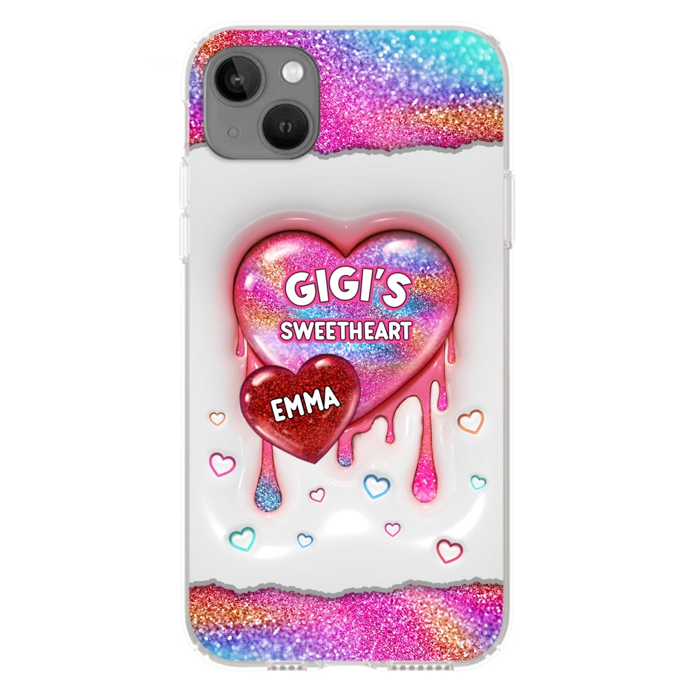 Grandma Love - Personalized Custom 3D Inflated Effect Phone Case