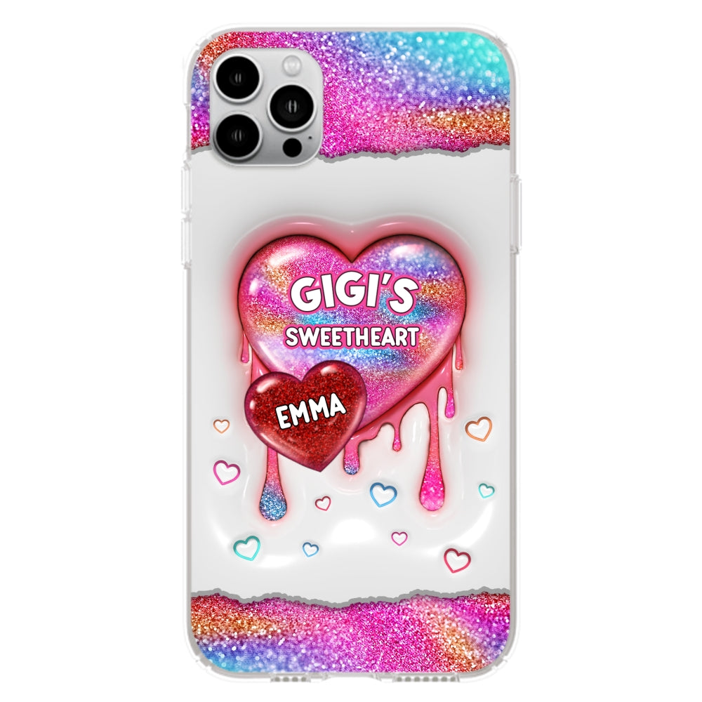 Grandma Love - Personalized Custom 3D Inflated Effect Phone Case