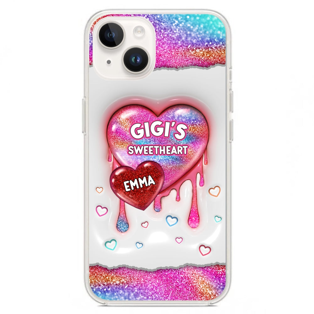 Grandma Love - Personalized Custom 3D Inflated Effect Phone Case