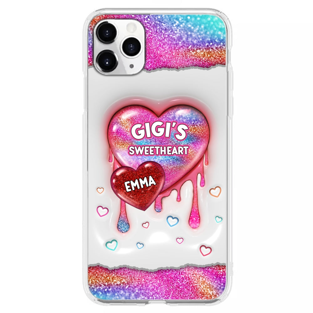 Grandma Love - Personalized Custom 3D Inflated Effect Phone Case