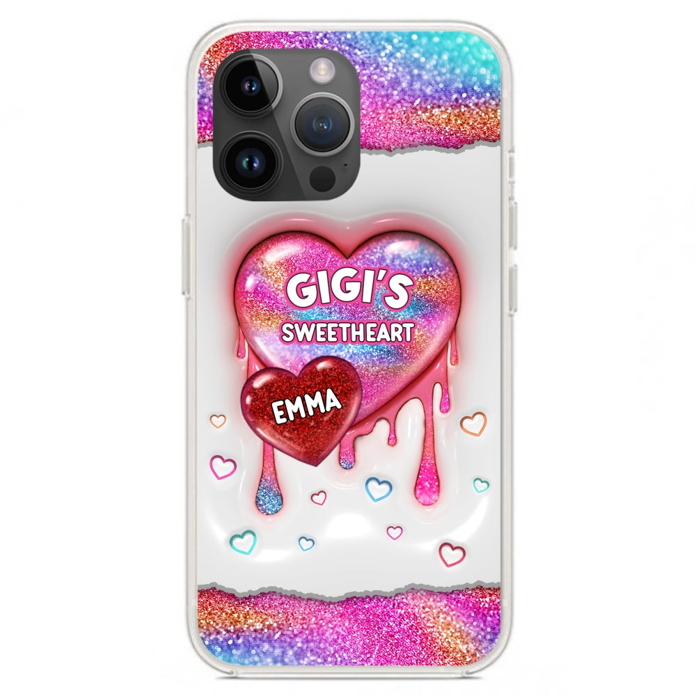 Grandma Love - Personalized Custom 3D Inflated Effect Phone Case