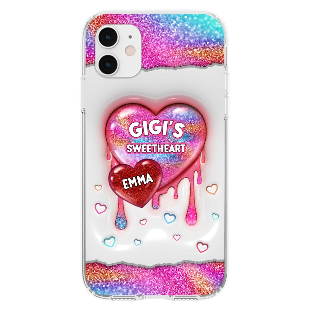 Grandma Love - Personalized Custom 3D Inflated Effect Phone Case